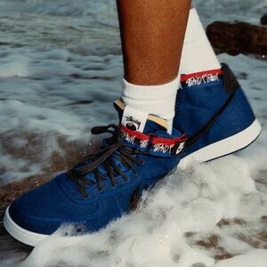 NIKE VANDAL HIGH X STUSSY Deep Royal Blue Black White Men’s SIZE 12 Basketball